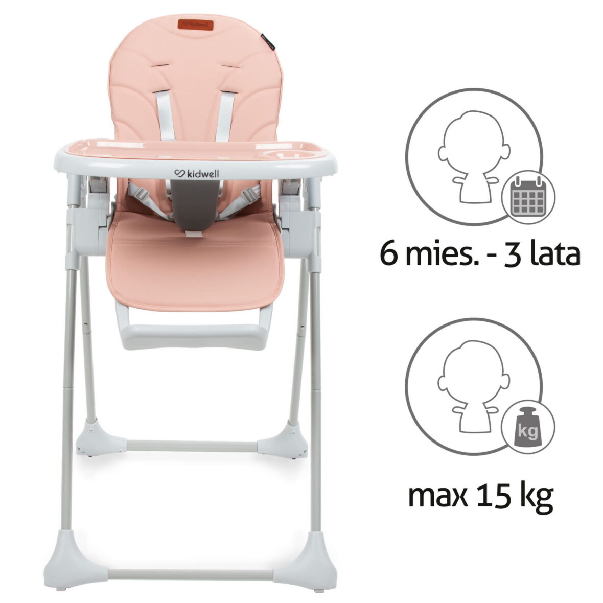 Стільчик для годування Kidwell BENO Pink - Фото 8