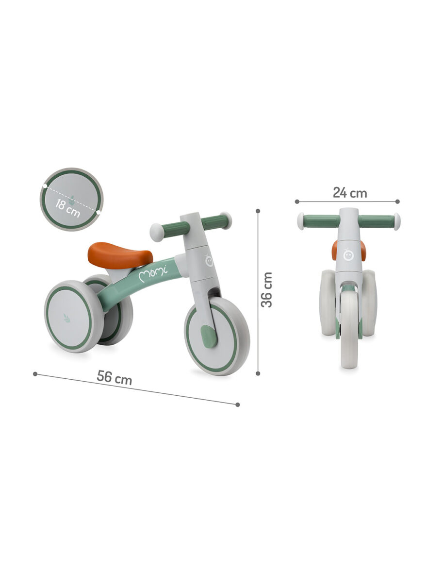 Біговел MoMi TEDI Green (від 1 року) - Фото 5