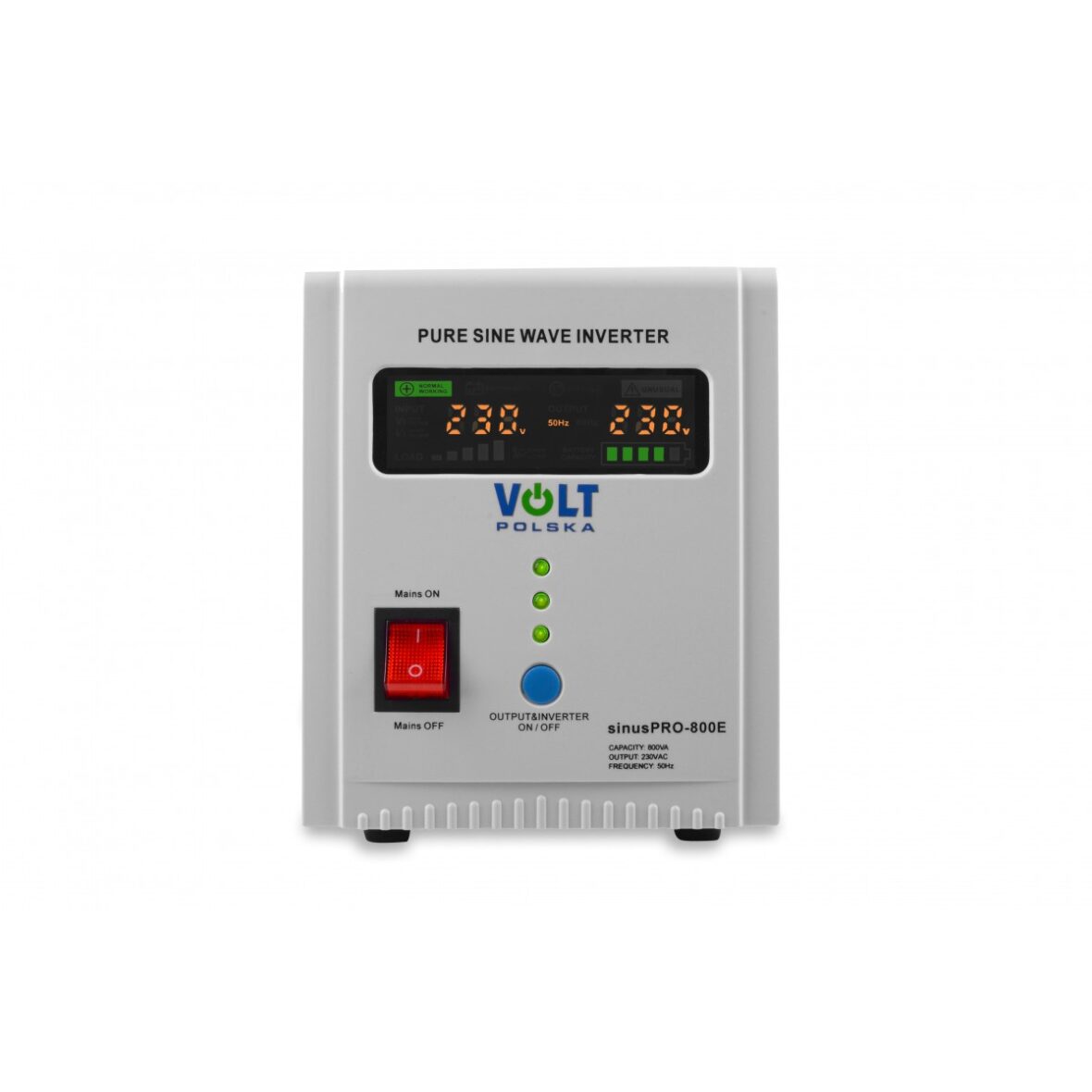 ДБЖ Перетворювач напруги Volt Polska Sinus PRO 800 E 12/230 V (500/800W) - Фото 6