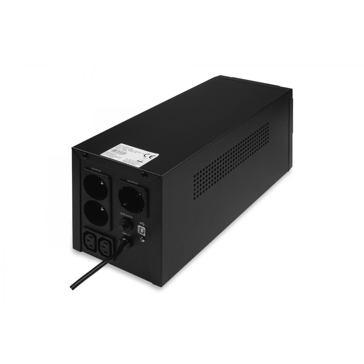 Джерело безперебійного живлення UPS VoltPolska 1200VA (720W) 2*7Ah - Фото 5
