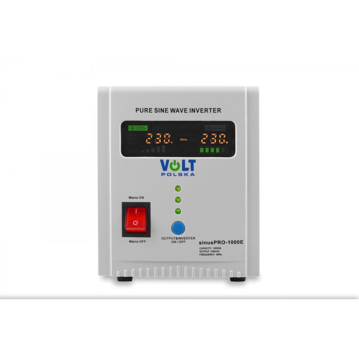 ДБЖ Перетворювач Volt Polska SINUS PRO 1000 E 12/230 В (700/1000 Вт) - Фото 6