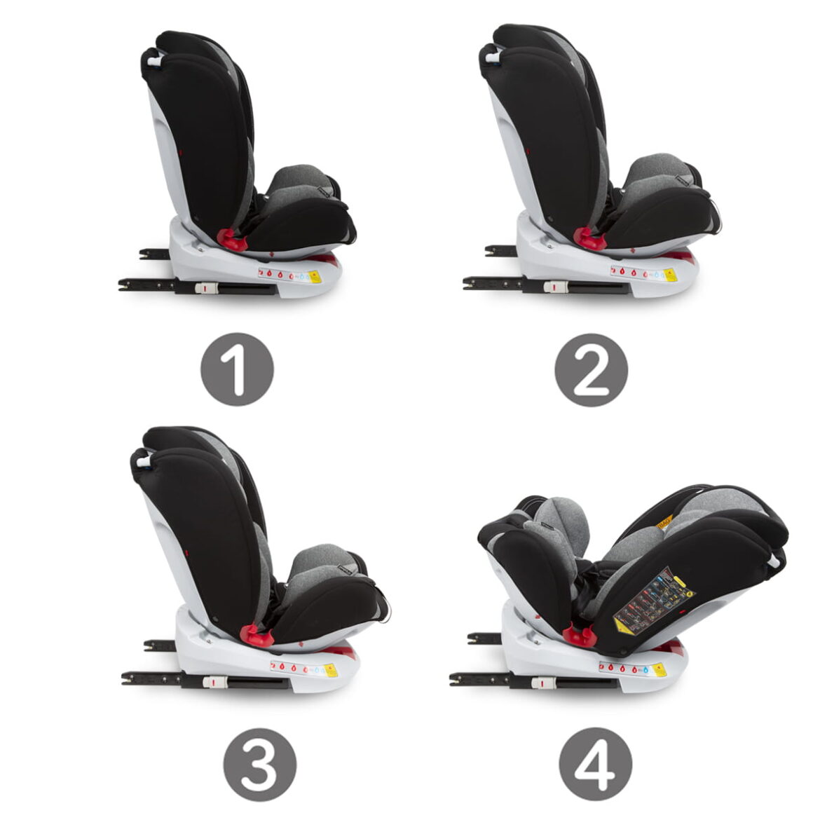 Автокрісло Kidwell ORBIT ISOFIX 0-36 kg Black - Фото 6