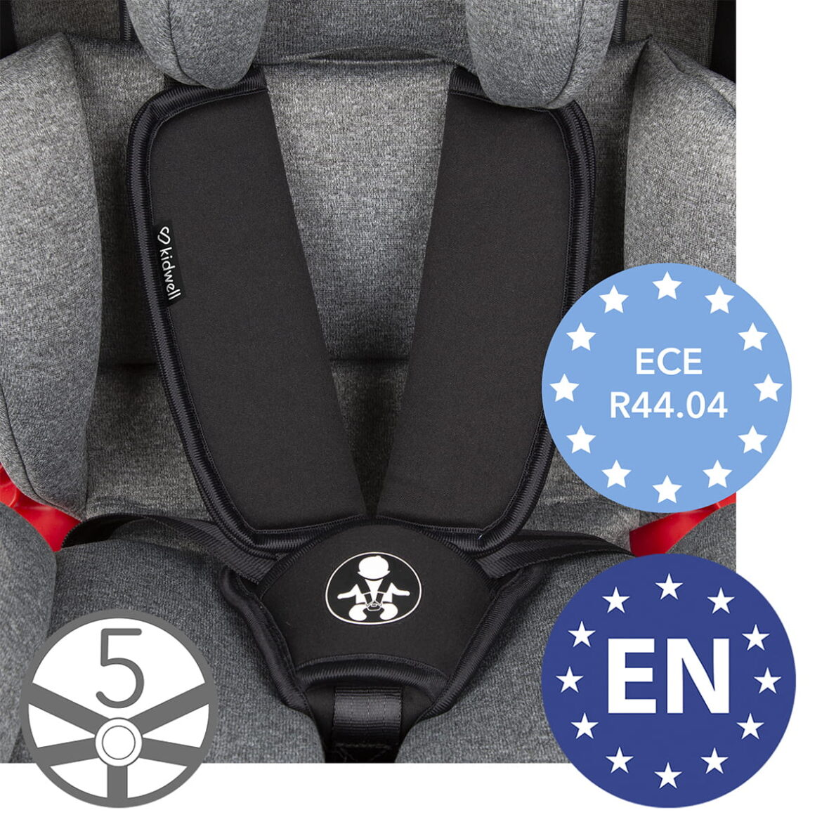 Автокрісло Kidwell ORBIT ISOFIX 0-36 kg Black - Фото 9
