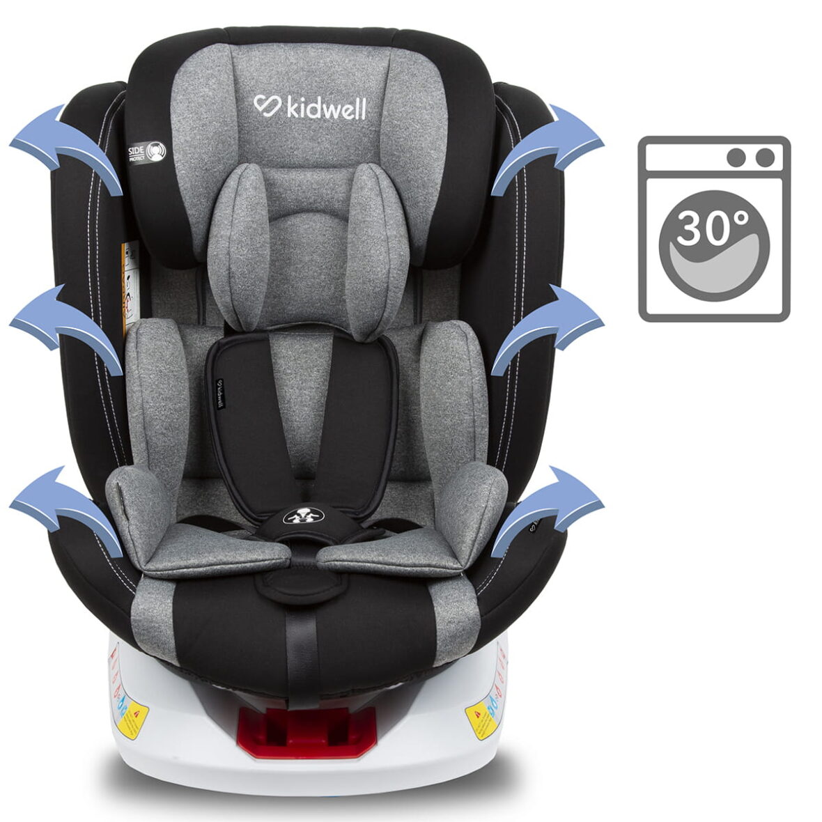 Автокрісло Kidwell ORBIT ISOFIX 0-36 kg Black - Фото 10