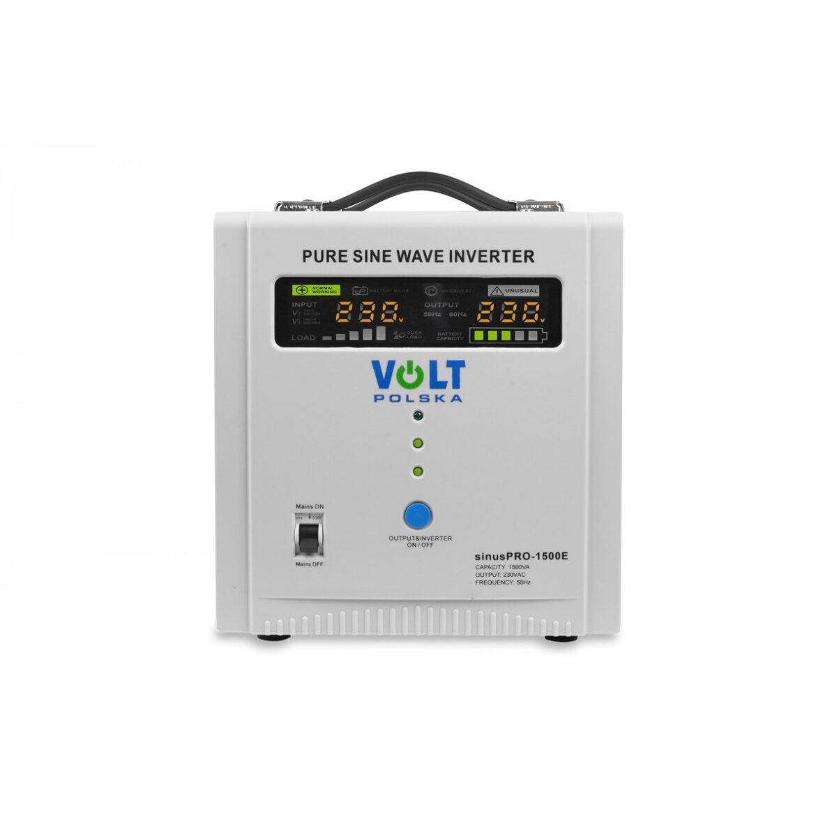 ДБЖ Перетворювач напруги Volt Polska SINUS PRO 1500 E 12/230 В (1000/1500 Вт) - Фото 5