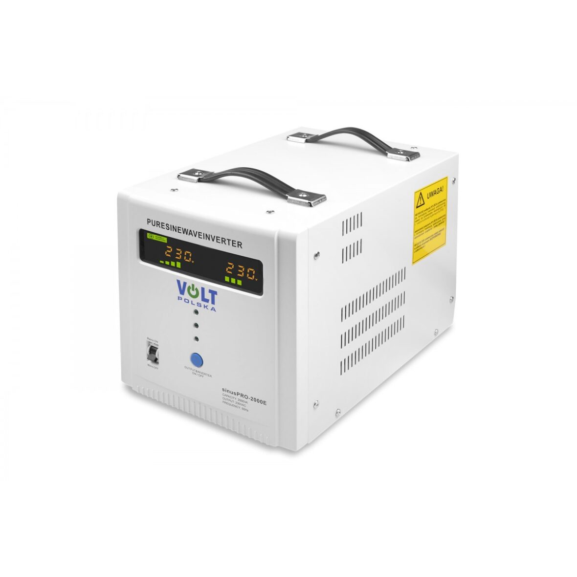 ДБЖ Перетворювач напруги Volt Polska SINUS PRO 2000 E 12/230 В (1250/2000 Вт) - Фото 1