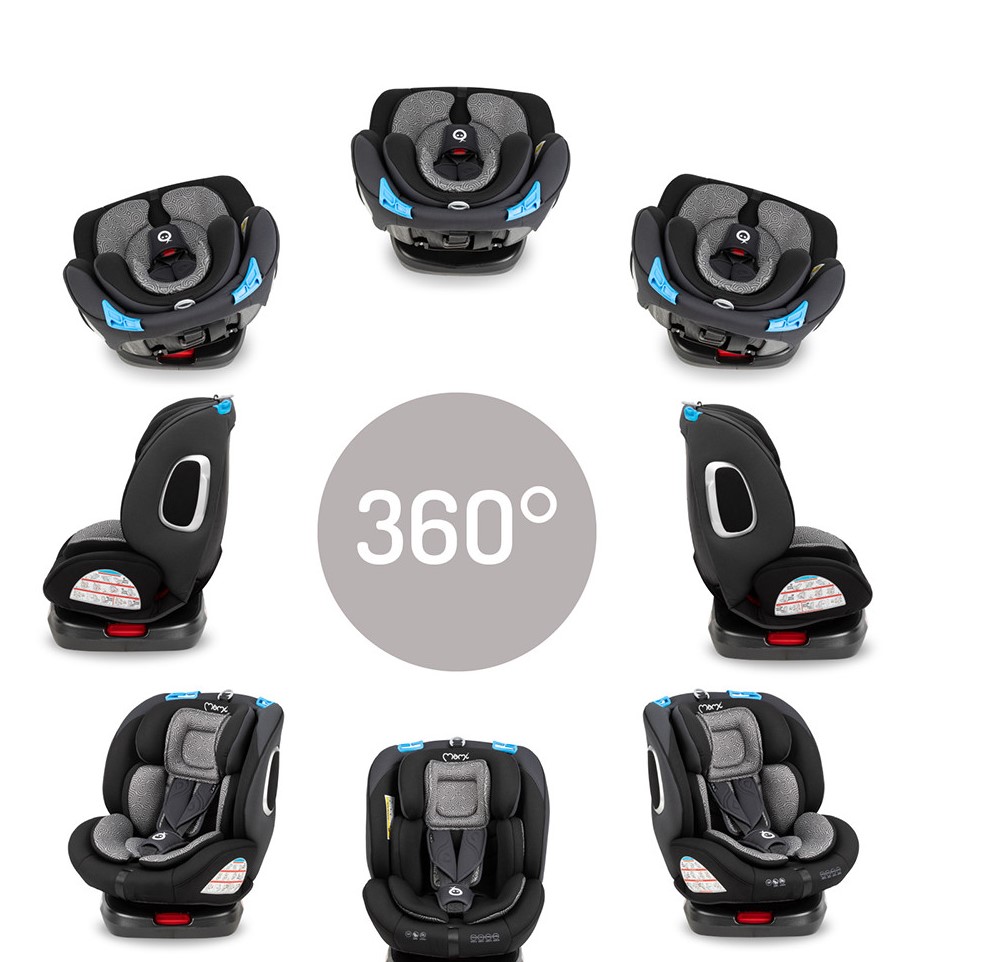 Автокрісло MoMi Tordi ISOFIX 0-36kg Black - Фото 4