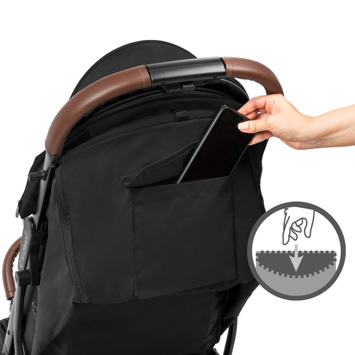 Прогулянкова коляска Kidwell COLMER Jet Black - Фото 8