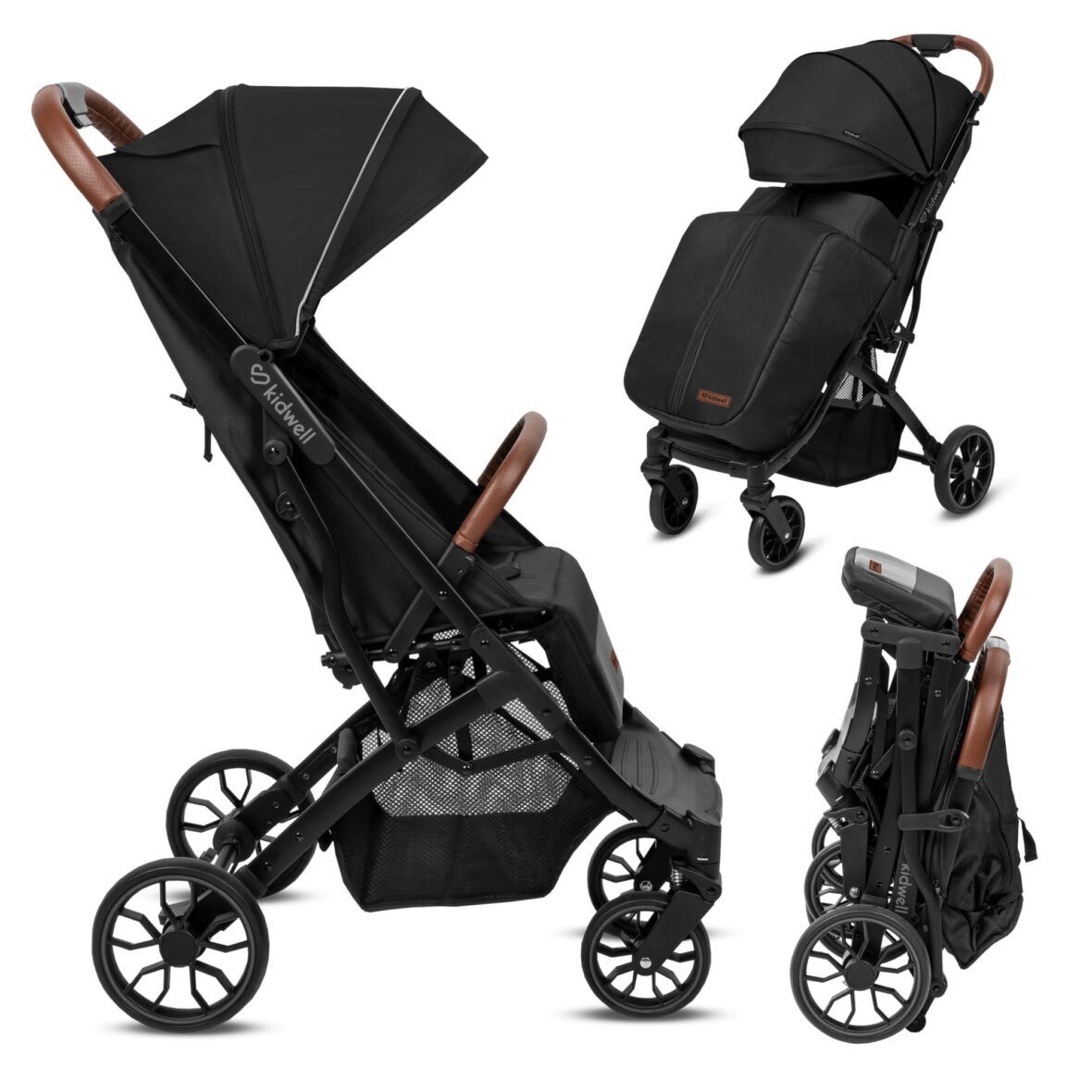 Прогулянкова коляска Kidwell COLMER Jet Black - Фото 5