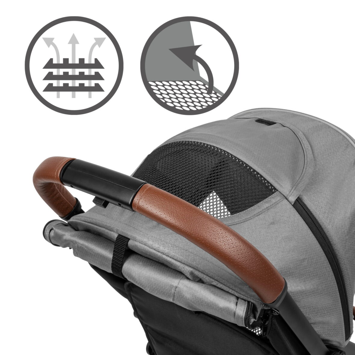 Прогулянкова коляска Kidwell COLMER Cool Grey - Фото 7