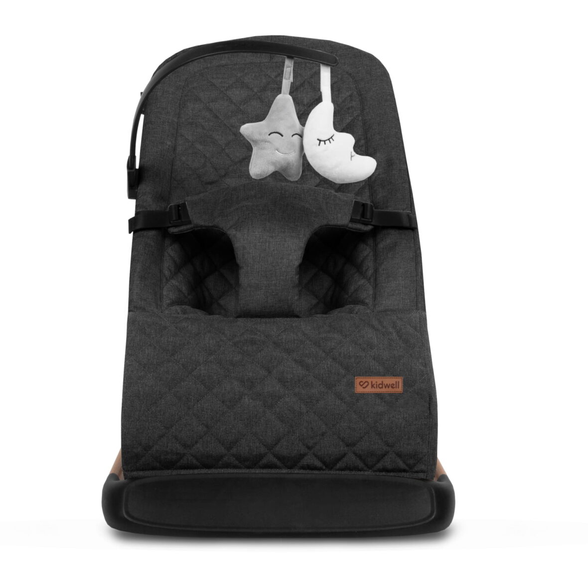 Крісло-гойдалка Kidwell LARO Black/Wooden - Фото 6