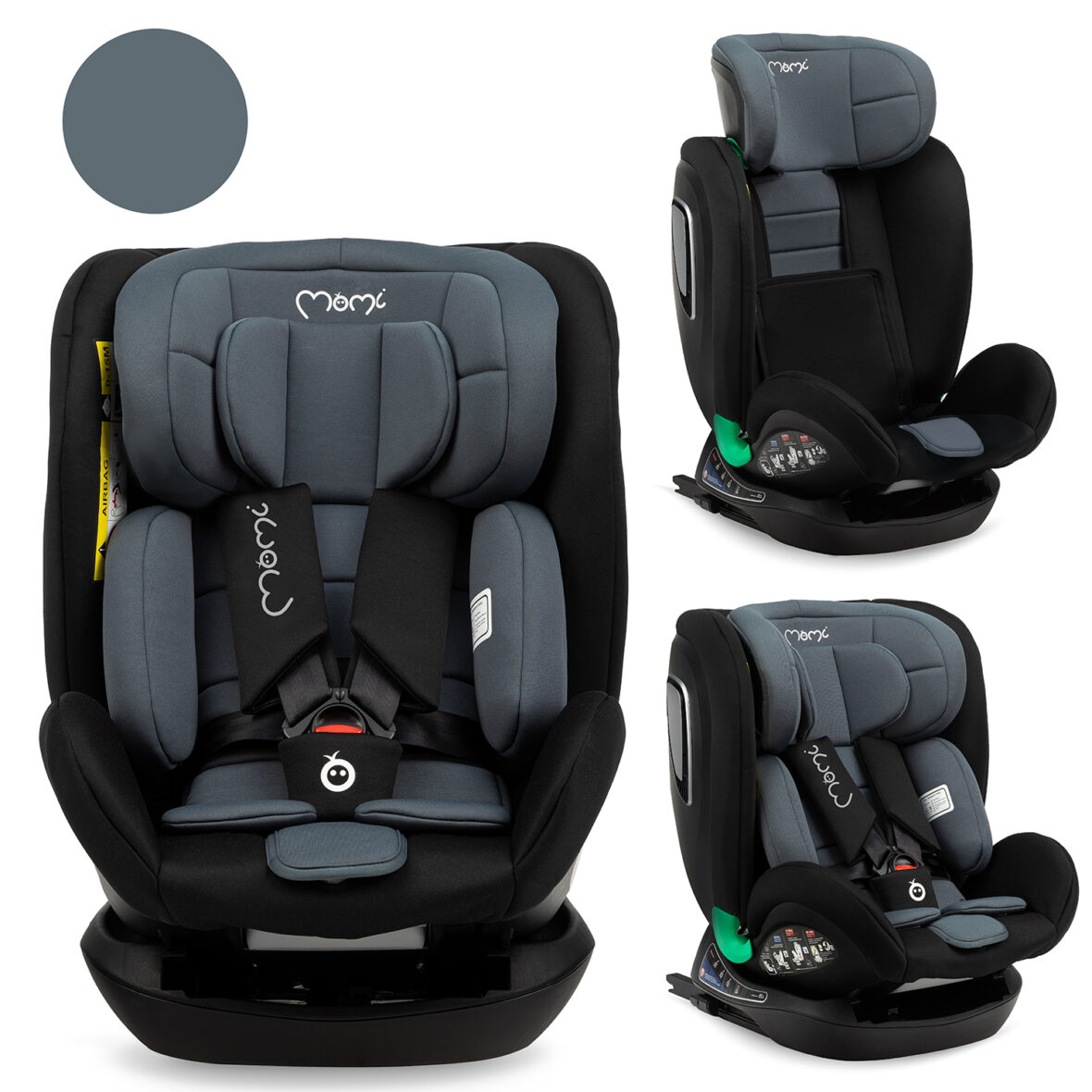 Автокрісло MoMi URSO I-Size 0-36kg Black - Фото 3
