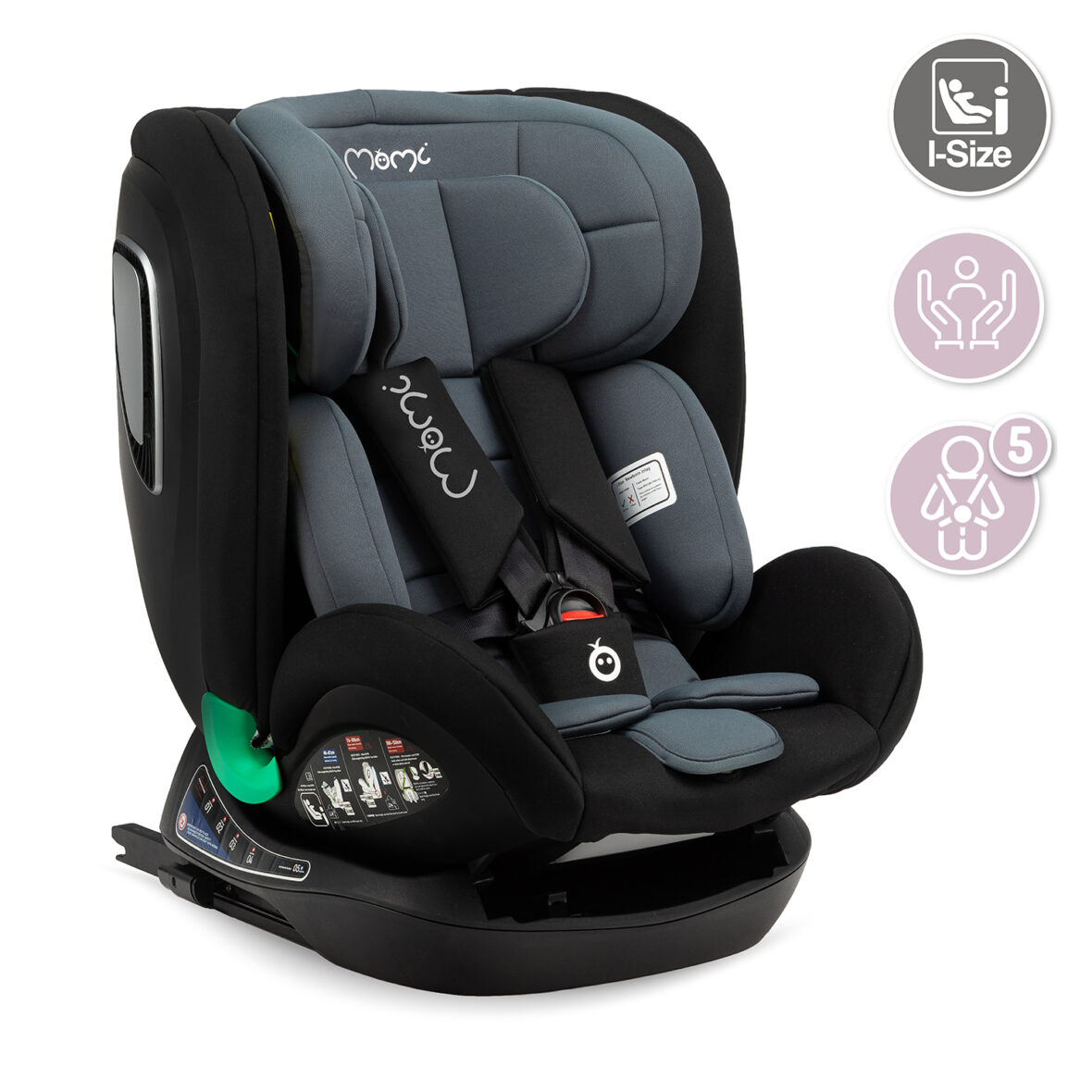 Автокрісло MoMi URSO I-Size 0-36kg Black - Фото 9