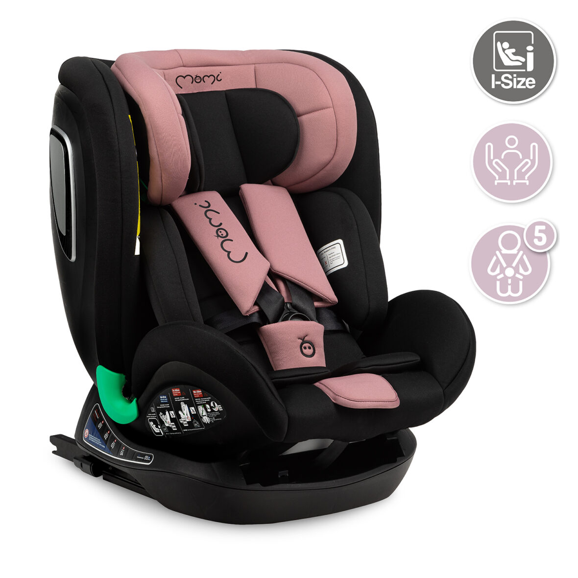 Автокрісло MoMi URSO I-Size 0-36kg Pink - Фото 7