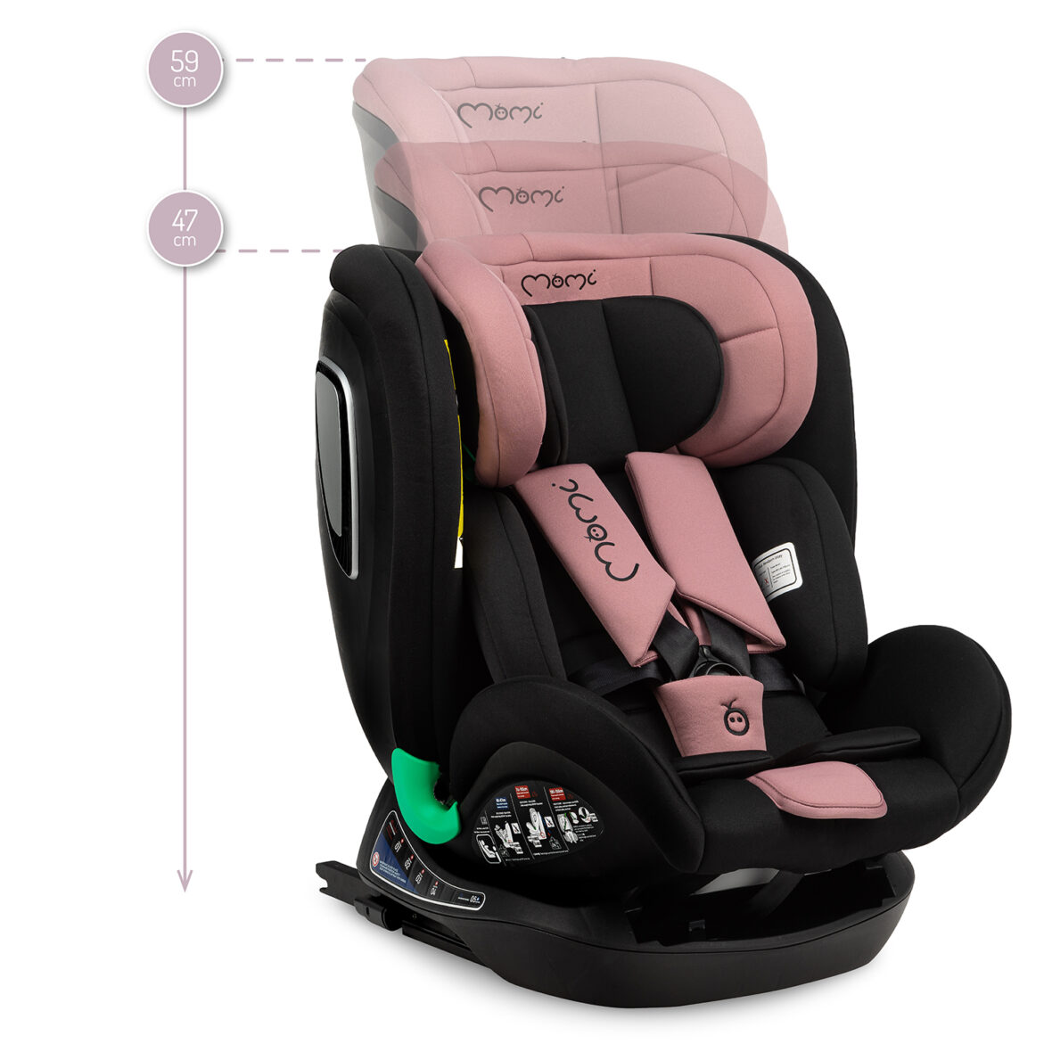 Автокрісло MoMi URSO I-Size 0-36kg Pink - Фото 5