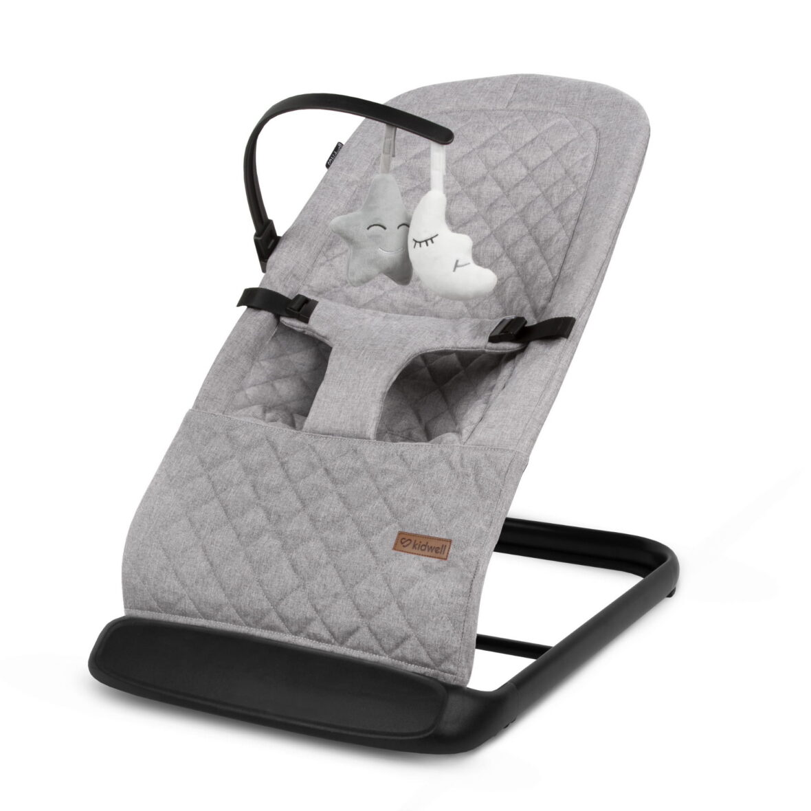 Крісло-гойдалка Kidwell LARO Full Grey/Black - Фото 1