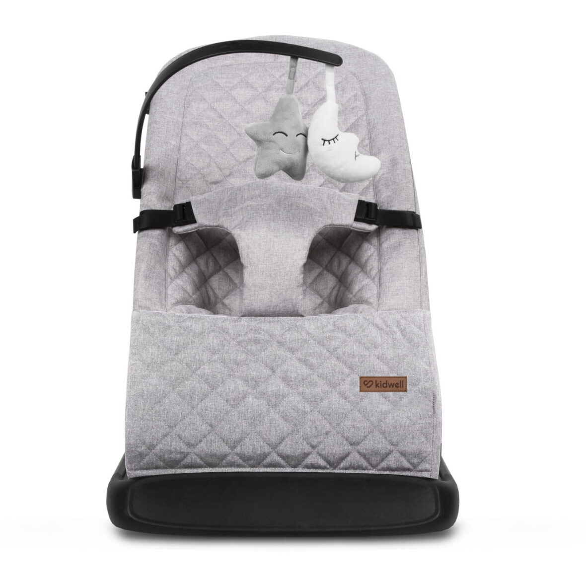 Крісло-гойдалка Kidwell LARO Full Grey/Black - Фото 5