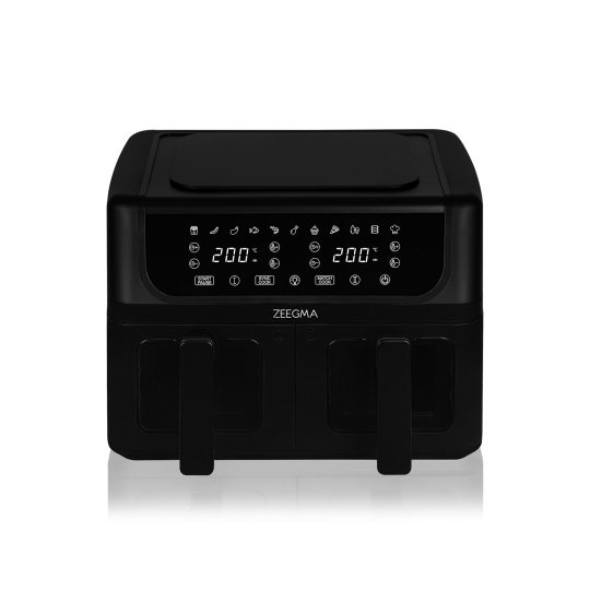 Аерофритюрниця двокамерна Zeegma Dual 9л Black - Фото 1