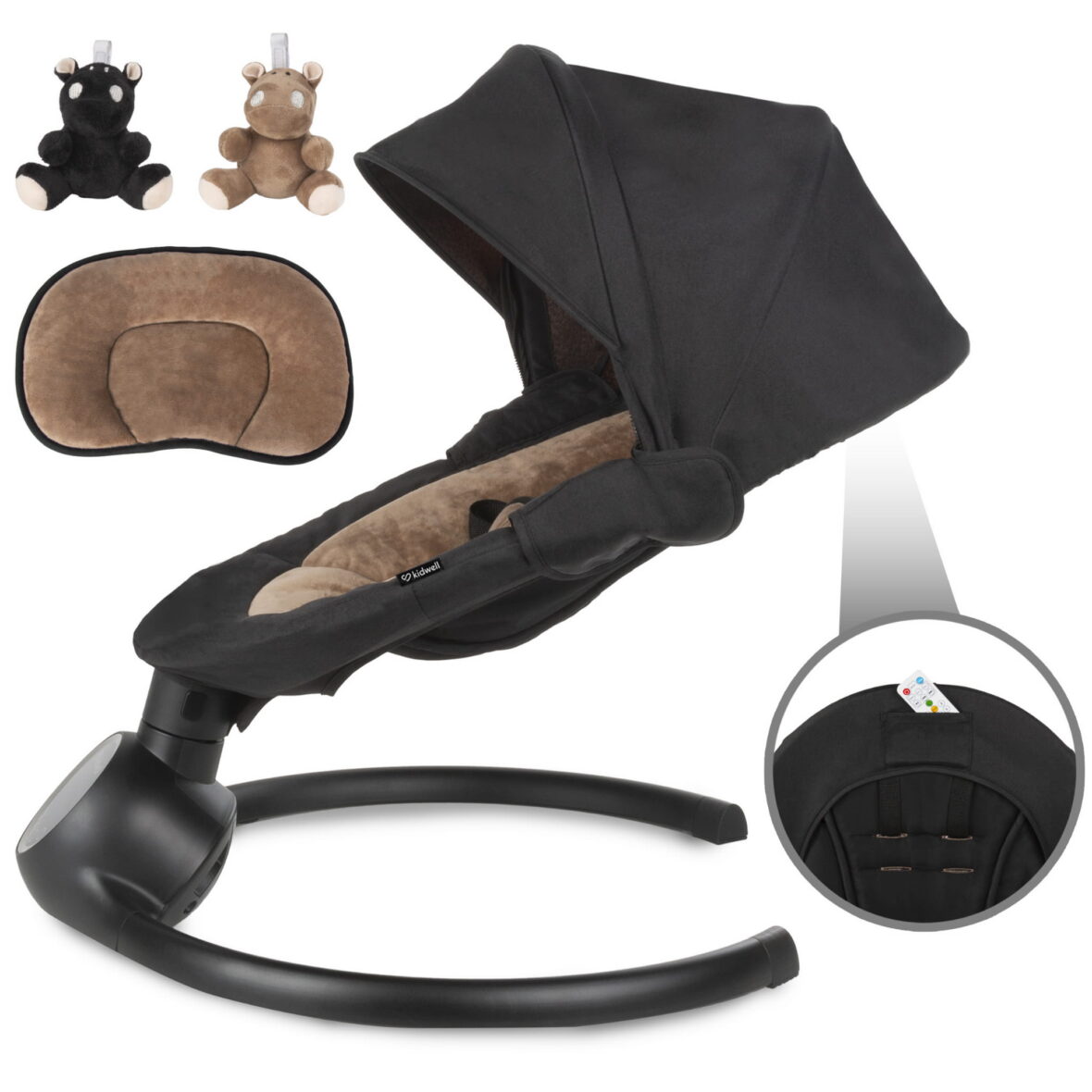 Закачуючий центр Kidwell 2в1 REVE Black/Gold - Фото 6