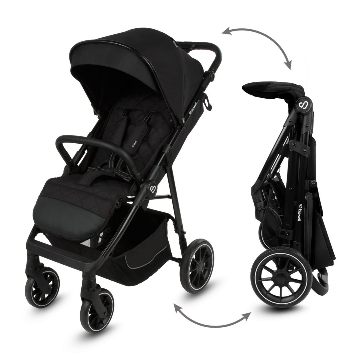 Прогулянкова коляска Kidwell ENZO Black - Фото 11