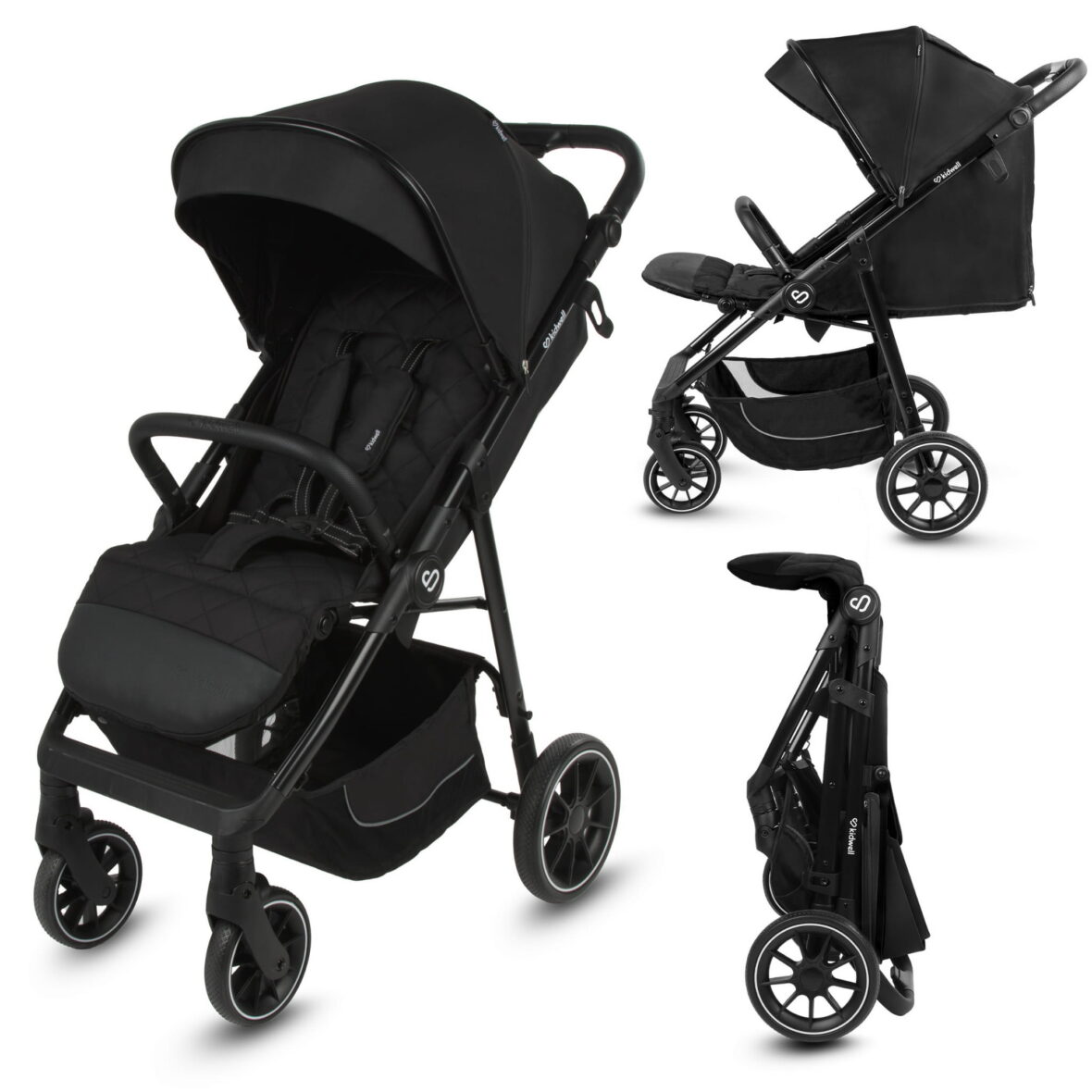 Прогулянкова коляска Kidwell ENZO Black - Фото 1