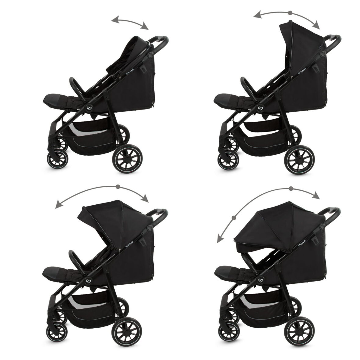 Прогулянкова коляска Kidwell ENZO Black - Фото 2