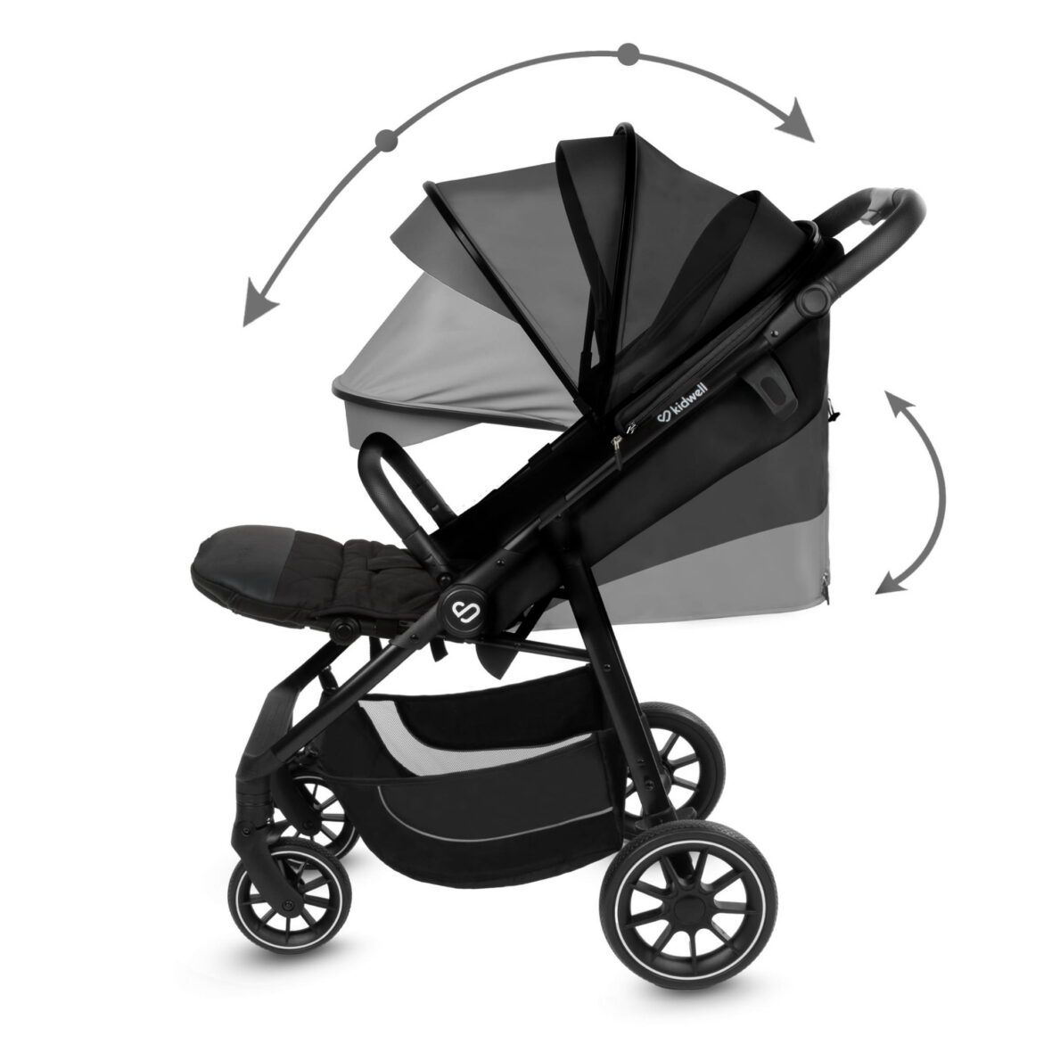 Прогулянкова коляска Kidwell ENZO Black - Фото 9
