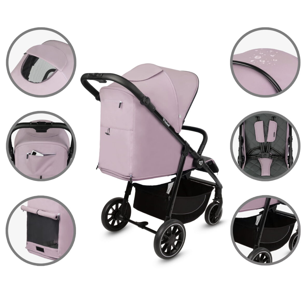Прогулянкова коляска Kidwell ENZO Pink - Фото 5