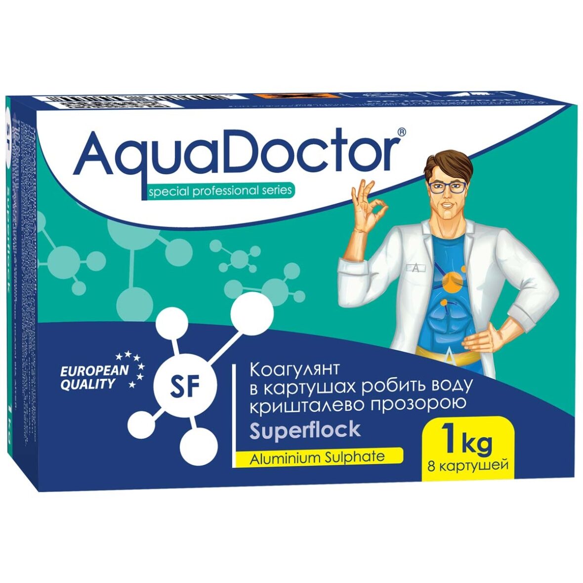 Коагулюючий засіб у картушах AquaDoctor Superflock (Коагулянт)