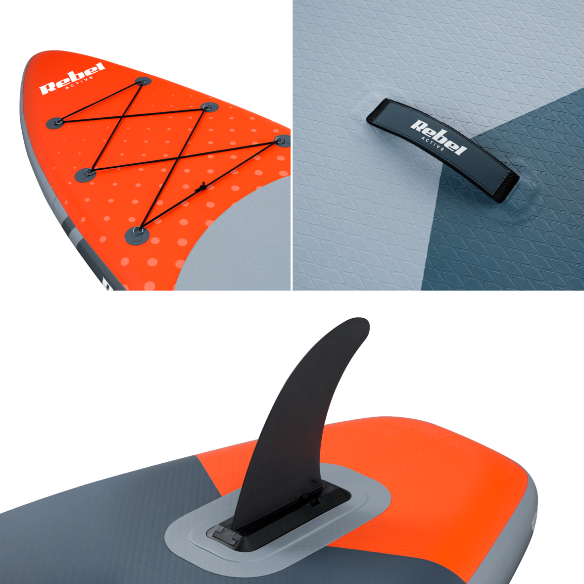 SUP дошка 350см Rebel ACTIVE з аксесуарами сапборд 150 кг 350 x 81 х 15 см Orange - Фото 7