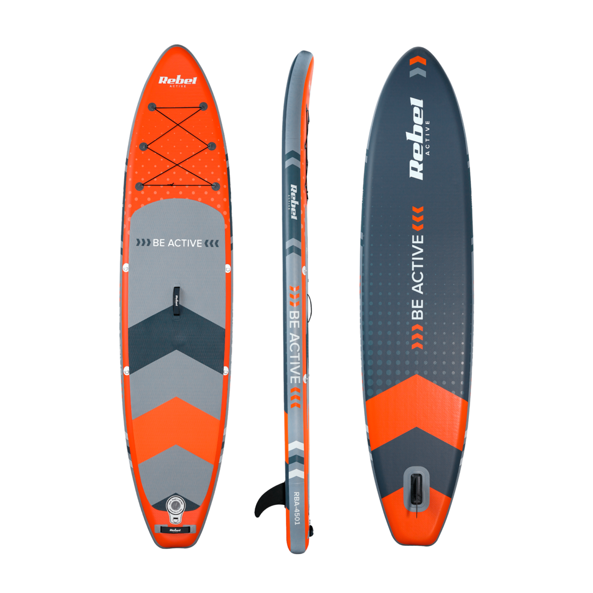 SUP дошка 350см Rebel ACTIVE RBA-4501-OR із аксесуарами сапборд 170 кг 350 x 81 х 15 см Orange - Фото 4
