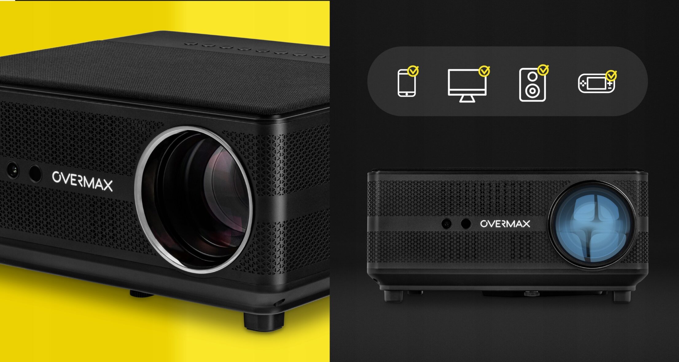 Проектор Overmax Multipic 6.1 smart Wi-Fi FullHD 4K Android (7000 лм) - Фото 5
