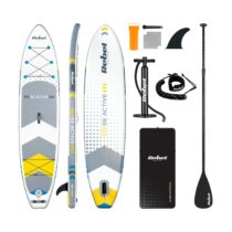 SUP дошка 350см Rebel ACTIVE з аксесуарами сапборд 150 кг 350 x 81 х 15 см White