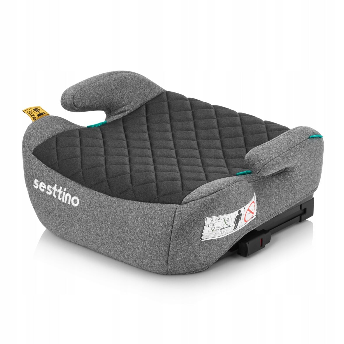 Автокрісло бустер Sesttino Xbooster Grey/Black Isofix - Фото 3