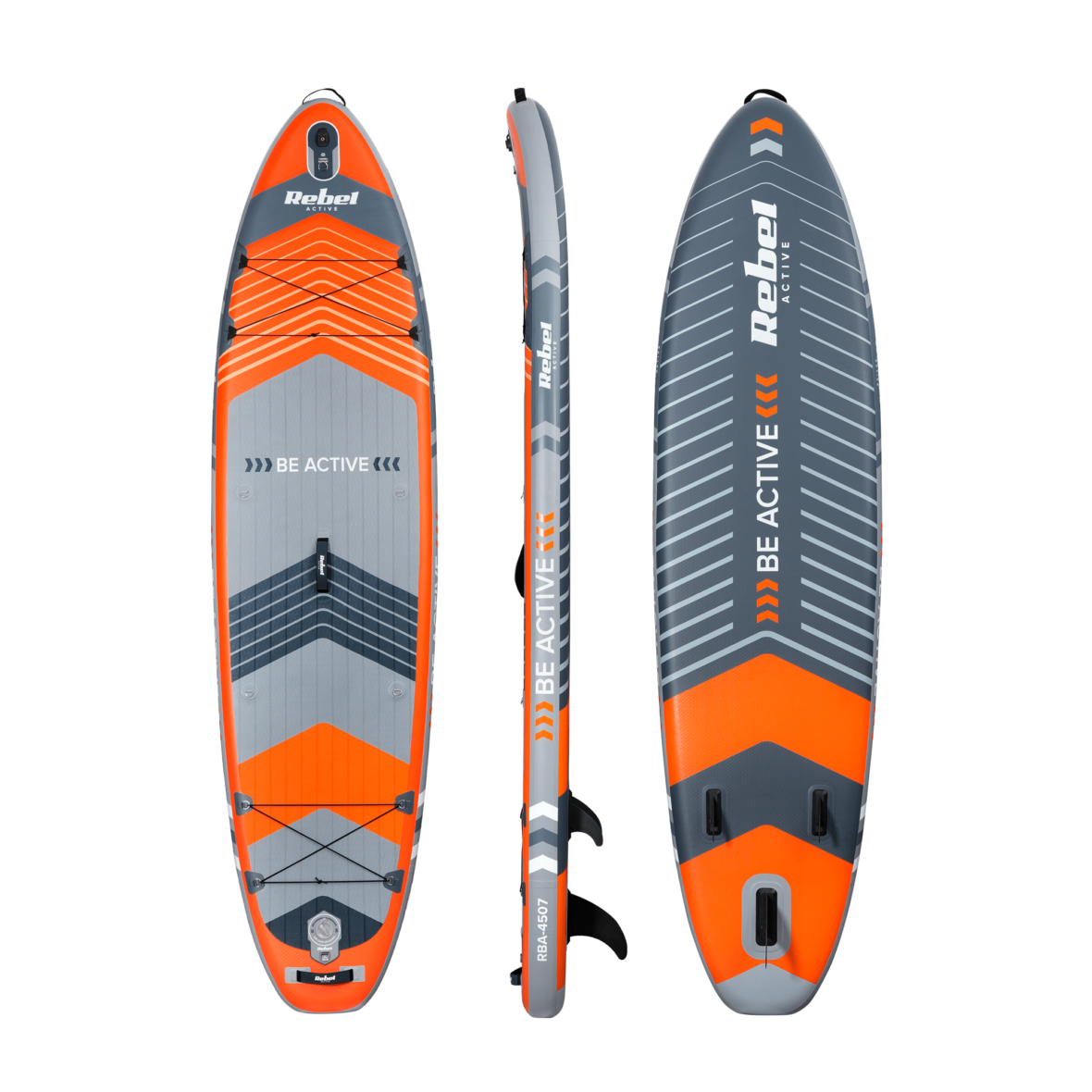 SUP дошка 350см Rebel ACTIVE RBA-4507-OR із аксесуарами сапборд 170 кг 335 x 84 х 15 см Orange - Фото 2