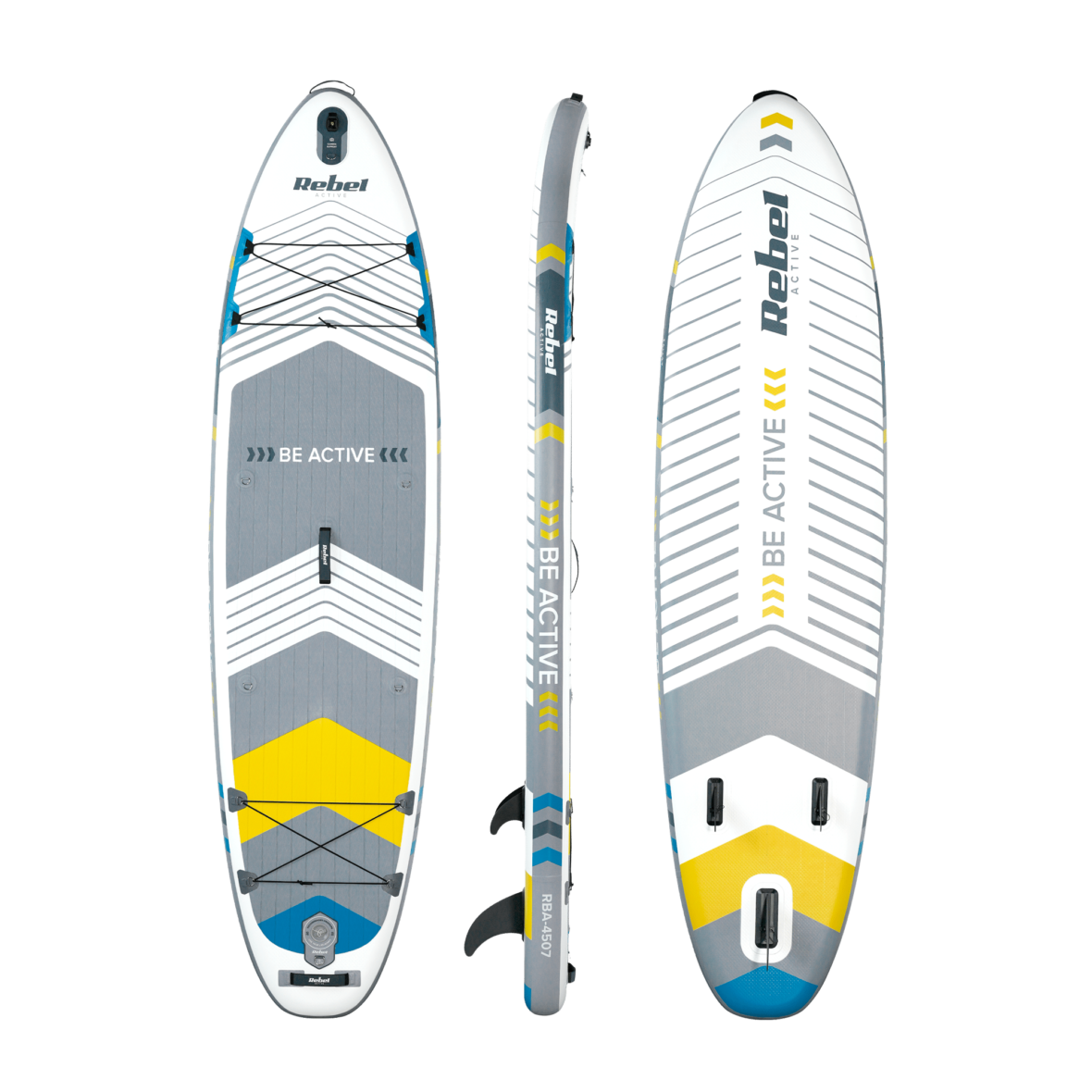 SUP дошка 350см Rebel ACTIVE RBA-4507-WH із аксесуарами сапборд 170 кг 335 x 84 х 15 см White - Фото 3